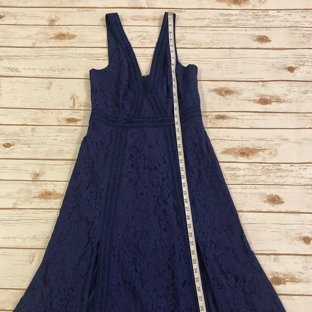Revolve Keepsake The Label Navy Blue Holder Lace Midi Dress XS